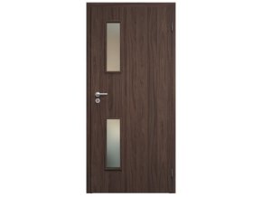 SAPELI ELEGANT KOMFORT M32 - CPL LAMINÁT - OTOČNÉ DVEŘE VČ. ZÁRUBNĚ - Ořech