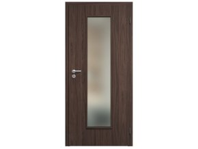 SAPELI ELEGANT KOMFORT M55 - CPL LAMINÁT - OTOČNÉ DVEŘE VČ. ZÁRUBNĚ - Ořech struktur