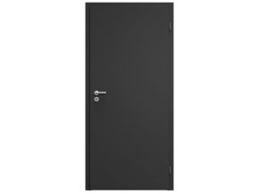 SAPELI ELEGANT KOMFORT M10 - CPL LAMINÁT - OTOČNÉ DVEŘE VČ. ZÁRUBNĚ - Černá grafit (Průchozí výška (cm) 210, Průchozí šířka (cm) 90)