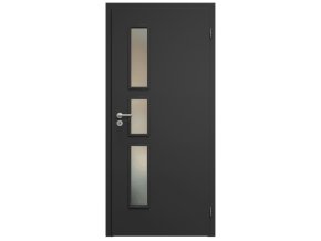 SAPELI ELEGANT KOMFORT M32 - CPL LAMINÁT - OTOČNÉ DVEŘE VČ. ZÁRUBNĚ - Černá grafit
