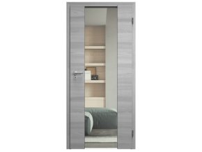 SAPELI HARMONIE KOMFORT M40 - CPL LAMINÁT - OTOČNÉ DVEŘE VČ. ZÁRUBNĚ - Dub zimní (Průchozí výška (cm) 210, Průchozí šířka (cm) 90, typ skla Satináto bílé)