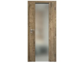 SAPELI HARMONIE KOMFORT M40 - CPL LAMINÁT - OTOČNÉ DVEŘE VČ. ZÁRUBNĚ - dub sherwood (Průchozí výška (cm) 210, Průchozí šířka (cm) 90, typ skla Satináto bílé)