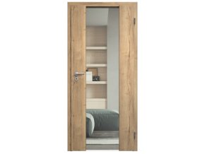 SAPELI HARMONIE KOMFORT M40 - CPL LAMINÁT - OTOČNÉ DVEŘE VČ. ZÁRUBNĚ - Dub Halifax (Průchozí výška (cm) 210, Průchozí šířka (cm) 90, typ skla Satináto bílé)