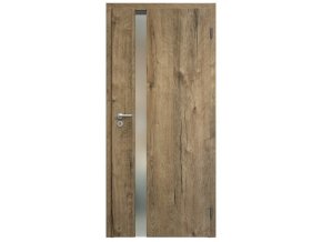 SAPELI HARMONIE KOMFORT M83 - CPL LAMINÁT - OTOČNÉ DVEŘE VČ. ZÁRUBNĚ - dub sherwood (Průchozí výška (cm) 210, Průchozí šířka (cm) 90, typ skla Satináto bílé)
