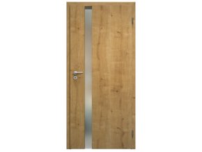 SAPELI HARMONIE KOMFORT M83 - CPL LAMINÁT - OTOČNÉ DVEŘE VČ. ZÁRUBNĚ - dub sukatý (Průchozí výška (cm) 210, Průchozí šířka (cm) 90, typ skla Satináto bílé)