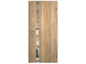 SAPELI HARMONIE KOMFORT M83 - CPL LAMINÁT - OTOČNÉ DVEŘE VČ. ZÁRUBNĚ - Dub Halifax (Průchozí výška (cm) 210, Průchozí šířka (cm) 90, typ skla Satináto bílé)