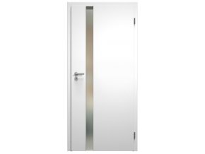 SAPELI HARMONIE KOMFORT M83 - CPL LAMINÁT - OTOČNÉ DVEŘE VČ. ZÁRUBNĚ -  bílá perla (Průchozí výška (cm) 210, Průchozí šířka (cm) 90, typ skla Satináto bílé)