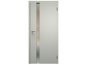 SAPELI HARMONIE KOMFORT M83 - CPL LAMINÁT - OTOČNÉ DVEŘE VČ. ZÁRUBNĚ -  šedá (Průchozí výška (cm) 210, Průchozí šířka (cm) 90, typ skla Satináto bílé)