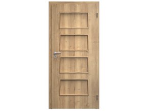 SAPELI SWING KOMFORT M19 - CPL LAMINÁT - OTOČNÉ DVEŘE VČ. ZÁRUBNĚ - Dub Halifax (Průchozí výška (cm) 210, Průchozí šířka (cm) 90)