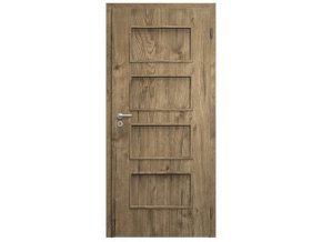 SAPELI SWING KOMFORT M19 - CPL LAMINÁT - OTOČNÉ DVEŘE VČ. ZÁRUBNĚ - Dub sherwood (Průchozí výška (cm) 210, Průchozí šířka (cm) 90)