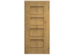 SAPELI SWING KOMFORT M19 - CPL LAMINÁT - OTOČNÉ DVEŘE VČ. ZÁRUBNĚ - Dub sukatý (Průchozí výška (cm) 210, Průchozí šířka (cm) 90)