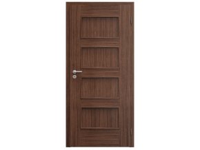 SAPELI SWING KOMFORT M19 - DÝHA - OTOČNÉ DVEŘE VČ. ZÁRUBNĚ - Ořech americký (Průchozí výška (cm) 210, Průchozí šířka (cm) 90)