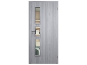 SAPELI ELEGANT KOMFORT M33 - CPL LAMINÁT - OTOČNÉ DVEŘE VČ. ZÁRUBNĚ - Dub zimní (Průchozí výška (cm) 210, Průchozí šířka (cm) 90)