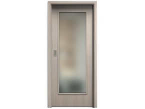 SAPELI ELEGANT KOMFORT M40 - CPL LAMINÁT - POSUVNÉ DVERE VR. ZÁRUBNE - Borovica biela štruktúr