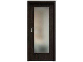 SAPELI ELEGANT KOMFORT M40 - CPL LAMINÁT - POSUVNÉ DVEŘE VČ. ZÁRUBNĚ - Wenge