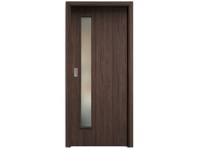 SAPELI ELEGANT KOMFORT M60 - CPL LAMINÁT - POSUVNÉ DVEŘE VČ. ZÁRUBNĚ - Ořech