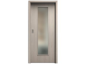 SAPELI ELEGANT KOMFORT M55 - CPL LAMINÁT - POSUVNÉ DVERE VR. ZÁRUBNE - Borovica biela štruktúr