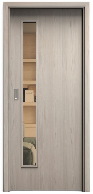 SAPELI ELEGANT KOMFORT M60 - CPL LAMINÁT - POSUVNÉ DVEŘE VČ. ZÁRUBNĚ - Borovice bílá Průchozí šířka (cm): 120, Průchozí výška (cm): 197, Typ skla:…