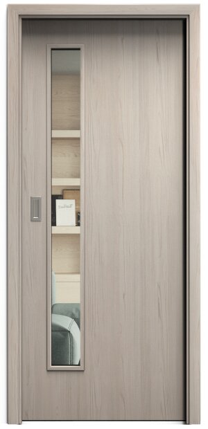 SAPELI ELEGANT KOMFORT M60 - CPL LAMINÁT - POSUVNÉ DVEŘE VČ. ZÁRUBNĚ - Borovice bílá Průchozí šířka (cm): 120, Průchozí výška (cm): 197, Typ skla:…