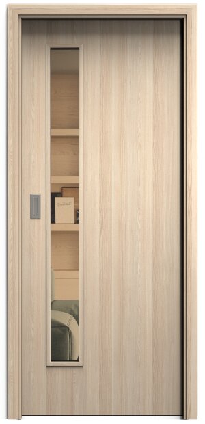 SAPELI ELEGANT KOMFORT M60 - CPL LAMINÁT - POSUVNÉ DVEŘE VČ. ZÁRUBNĚ - Jasan Průchozí šířka (cm): 60, Průchozí výška (cm): 197, Typ skla: Planibel…