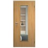 SAPELI ELEGANT PRAKTIK M55 - START - OTOČNÉ DVEŘE VČ. ZÁRUBNĚ - Dub (Průchozí výška (cm) 197, Průchozí šířka (cm) 60, typ skla Satináto bílé)