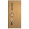 SAPELI ELEGANT KOMFORT M33 - START - OTOČNÉ DVEŘE VČ. ZÁRUBNĚ - Dub (Průchozí výška (cm) 197, Průchozí šířka (cm) 60, typ skla Satináto bílé)