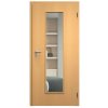 SAPELI ELEGANT KOMFORT M55 - DÝHA - OTOČNÉ DVEŘE VČ. ZÁRUBNĚ - BUK (Průchozí výška (cm) 210, Průchozí šířka (cm) 120, typ skla Satináto bílé)