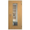 SAPELI ELEGANT KOMFORT M55 - DÝHA - OTOČNÉ DVEŘE VČ. ZÁRUBNĚ - Dub natur (Průchozí výška (cm) 210, Průchozí šířka (cm) 120, typ skla Satináto bílé)