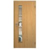 SAPELI ELEGANT KOMFORT M60 - DÝHA - OTOČNÉ DVEŘE VČ. ZÁRUBNĚ - Dub natur (Průchozí výška (cm) 210, Průchozí šířka (cm) 120, typ skla Satináto bílé)