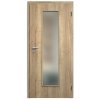 SAPELI ELEGANT KOMFORT M55 - CPL LAMINÁT - OTOČNÉ DVEŘE VČ. ZÁRUBNĚ - Dub Halifax (Průchozí výška (cm) 210, Průchozí šířka (cm) 120, typ skla Satináto bílé)