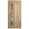 SAPELI ELEGANT KOMFORT M60 - CPL LAMINÁT - OTOČNÉ DVEŘE VČ. ZÁRUBNĚ - Dub Halifax (Průchozí výška (cm) 210, Průchozí šířka (cm) 120, typ skla Satináto bílé)