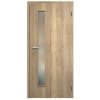 SAPELI ELEGANT KOMFORT M60 - CPL LAMINÁT - OTOČNÉ DVEŘE VČ. ZÁRUBNĚ - Dub Halifax (Průchozí výška (cm) 210, Průchozí šířka (cm) 120, typ skla Satináto bílé)