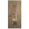 SAPELI ELEGANT KOMFORT M55 - CPL LAMINÁT - OTOČNÉ DVEŘE VČ. ZÁRUBNĚ - Dub sherwood (Průchozí výška (cm) 210, Průchozí šířka (cm) 120, typ skla Satináto bílé)