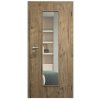 SAPELI ELEGANT KOMFORT M55 - CPL LAMINÁT - OTOČNÉ DVEŘE VČ. ZÁRUBNĚ - Dub sherwood (Průchozí výška (cm) 210, Průchozí šířka (cm) 120, typ skla Satináto bílé)