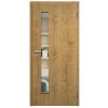 SAPELI ELEGANT KOMFORT M60 - CPL LAMINÁT - OTOČNÉ DVEŘE VČ. ZÁRUBNĚ - Dub sukatý (Průchozí výška (cm) 210, Průchozí šířka (cm) 120, typ skla Satináto bílé)