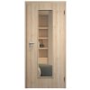 SAPELI ELEGANT KOMFORT M55 - CPL LAMINÁT - OTOČNÉ DVEŘE VČ. ZÁRUBNĚ - Jasan (Průchozí výška (cm) 210, Průchozí šířka (cm) 120, typ skla Satináto bílé)