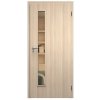 SAPELI ELEGANT KOMFORT M60 - CPL LAMINÁT - OTOČNÉ DVEŘE VČ. ZÁRUBNĚ - Jasan (Průchozí výška (cm) 210, Průchozí šířka (cm) 120, typ skla Satináto bílé)