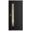 SAPELI ELEGANT KOMFORT M60 - CPL LAMINÁT - OTOČNÉ DVEŘE VČ. ZÁRUBNĚ - Ořech královský (Průchozí výška (cm) 210, Průchozí šířka (cm) 120, typ skla Satináto bílé)