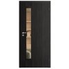 SAPELI ELEGANT KOMFORT M60 - CPL LAMINÁT - OTOČNÉ DVEŘE VČ. ZÁRUBNĚ - Ořech královský (Průchozí výška (cm) 210, Průchozí šířka (cm) 120, typ skla Satináto bílé)