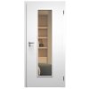 SAPELI ELEGANT KOMFORT M55 - CPL LAMINÁT - OTOČNÉ DVEŘE VČ. ZÁRUBNĚ - Bílá hladká