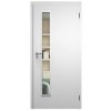 SAPELI ELEGANT KOMFORT M60 - CPL LAMINÁT - OTOČNÉ DVEŘE VČ. ZÁRUBNĚ - Bílá pór (Průchozí výška (cm) 210, Průchozí šířka (cm) 120, typ skla Satináto bílé)