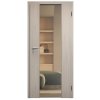 SAPELI HARMONIE KOMFORT M40 - CPL LAMINÁT - OTOČNÉ DVEŘE VČ. ZÁRUBNĚ - BOROVICE BÍLÁ (Průchozí výška (cm) 210, Průchozí šířka (cm) 90, typ skla Satináto bílé)