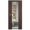 SAPELI HARMONIE KOMFORT M40 - CPL LAMINÁT - OTOČNÉ DVEŘE VČ. ZÁRUBNĚ - ořech (Průchozí výška (cm) 210, Průchozí šířka (cm) 90, typ skla Satináto bílé)