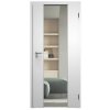 SAPELI HARMONIE KOMFORT M40 - CPL LAMINÁT - OTOČNÉ DVEŘE VČ. ZÁRUBNĚ - bílá pór (Průchozí výška (cm) 210, Průchozí šířka (cm) 90, typ skla Satináto bílé)