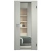 SAPELI HARMONIE KOMFORT M40 - CPL LAMINÁT - OTOČNÉ DVEŘE VČ. ZÁRUBNĚ - šedá (Průchozí výška (cm) 210, Průchozí šířka (cm) 90, typ skla Satináto bílé)