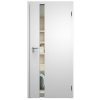 SAPELI HARMONIE KOMFORT M83 - CPL LAMINÁT - OTOČNÉ DVEŘE VČ. ZÁRUBNĚ -  bílá pór (Průchozí výška (cm) 210, Průchozí šířka (cm) 90, typ skla Satináto bílé)