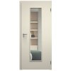 SAPELI ELEGANT KOMFORT M55 - LAKOVANÉ - OTOČNÉ DVEŘE VČ. ZÁRUBNĚ -  Barva ral (Průchozí výška (cm) 210, Průchozí šířka (cm) 90, typ skla Satináto bílé)