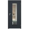 SAPELI ELEGANT KOMFORT M55 - LAKOVANÉ - OTOČNÉ DVEŘE VČ. ZÁRUBNĚ -  Barva ral (Průchozí výška (cm) 210, Průchozí šířka (cm) 90, typ skla Satináto bílé)