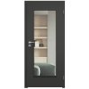 SAPELI ELEGANT KOMFORT M40 - LAKOVANÉ - OTOČNÉ DVEŘE VČ. ZÁRUBNĚ -  Barva ral (Průchozí výška (cm) 210, Průchozí šířka (cm) 90, typ skla Satináto bílé)