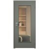 SAPELI ELEGANT KOMFORT M40 - LAKOVANÉ - OTOČNÉ DVEŘE VČ. ZÁRUBNĚ -  Barva ral (Průchozí výška (cm) 210, Průchozí šířka (cm) 90, typ skla Satináto bílé)